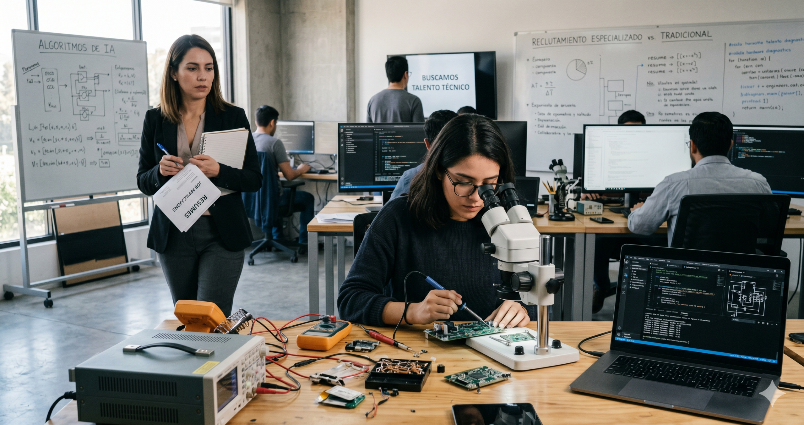 Proceso de reclutamiento de ingenieros especializados en industria